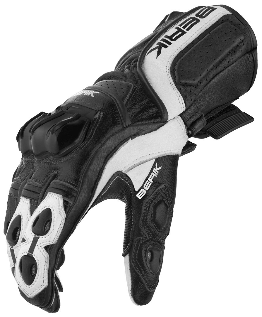 Berik Track Plus Motorcykel handsker Sort/hvid S Figur 4