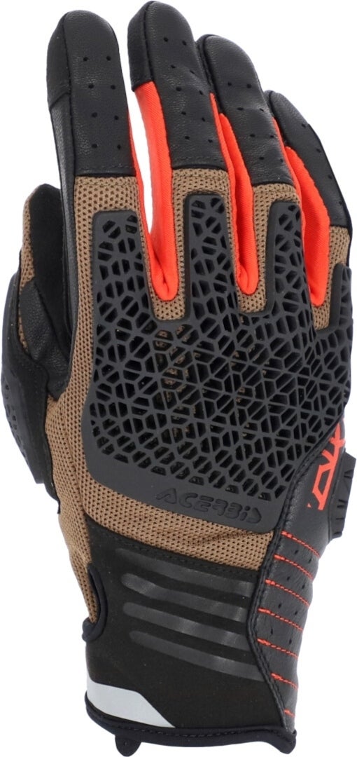 Acerbis Crossover Motorradhandschuhe marron/orange M Figure 4