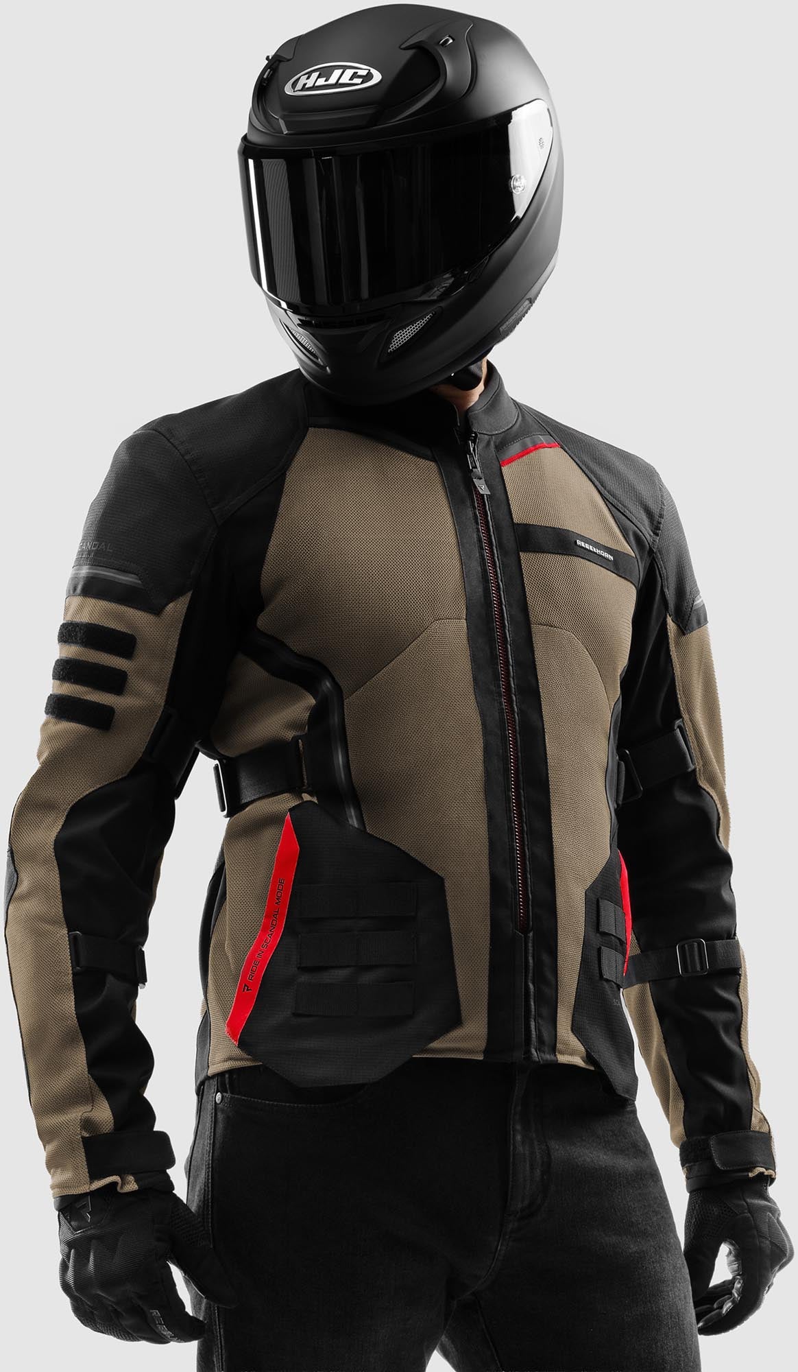Rebelhorn Scandal 3 Motorcycle Textile Jacket black/sand L Figure 11