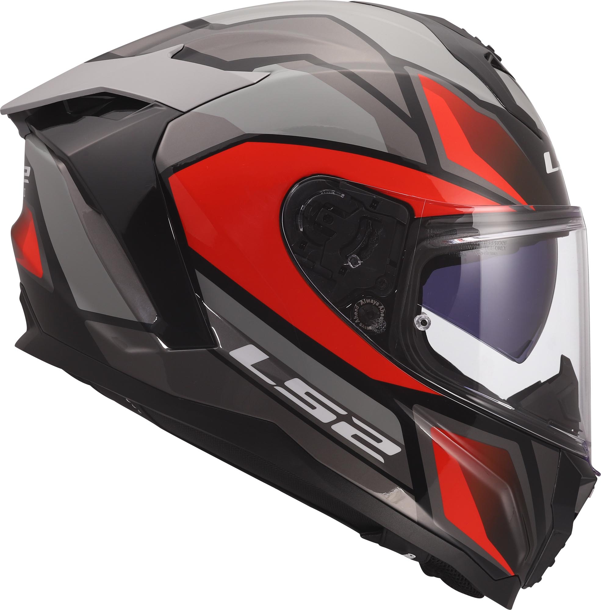 LS2 FF817 Challenger II Viper Helmet grey/red XXS (51/52) Figure 3