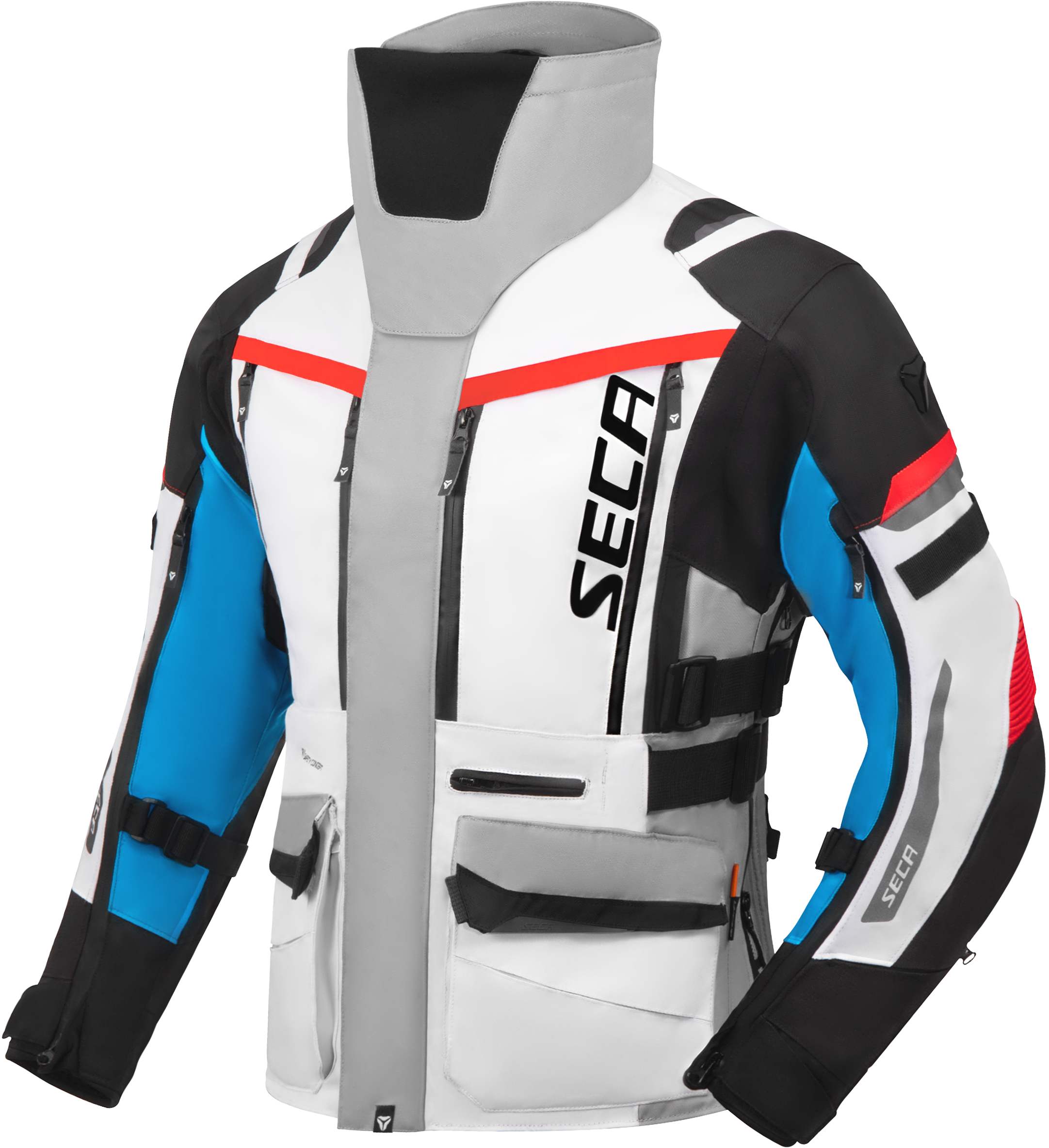 Seca Arrakis III waterproof Motorcycle Textile Jacket grey/blue/red L Figure 2