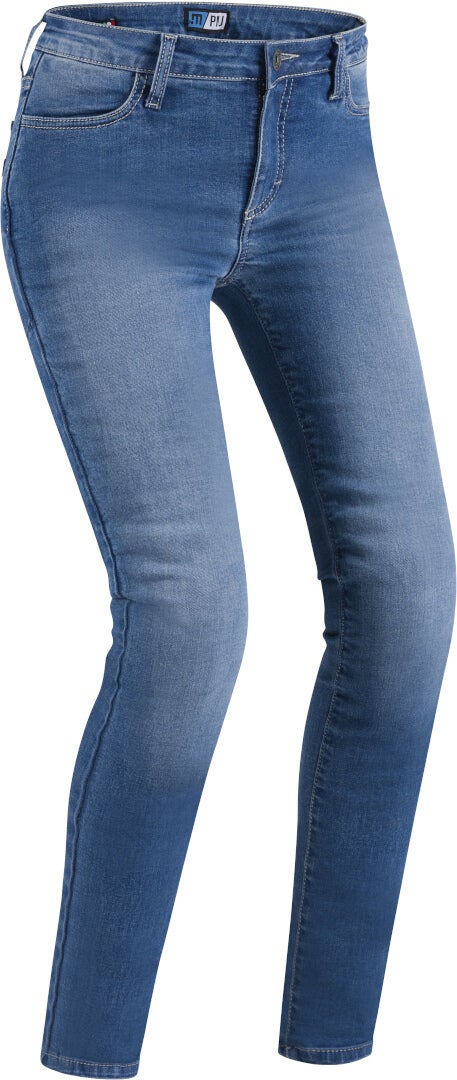PMJ Skinny Damen Motorradjeans hellblau 32 Abbildung 1