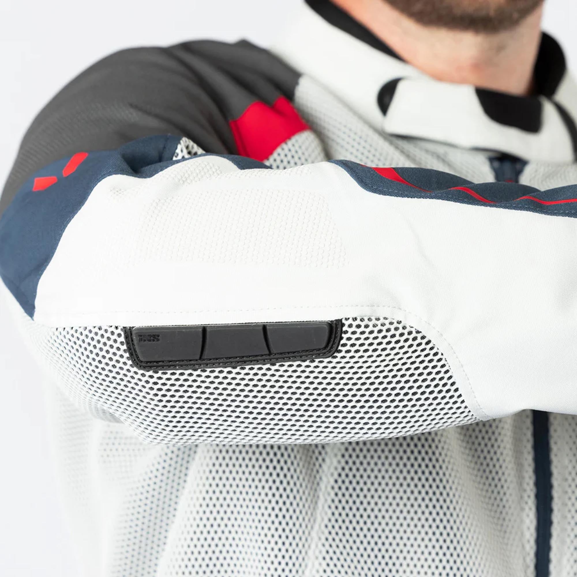IXS Tourster-Big Air 1.0 Mesh Motorcycle Textile Jacket grey/blue/red/sand XL Figure 17