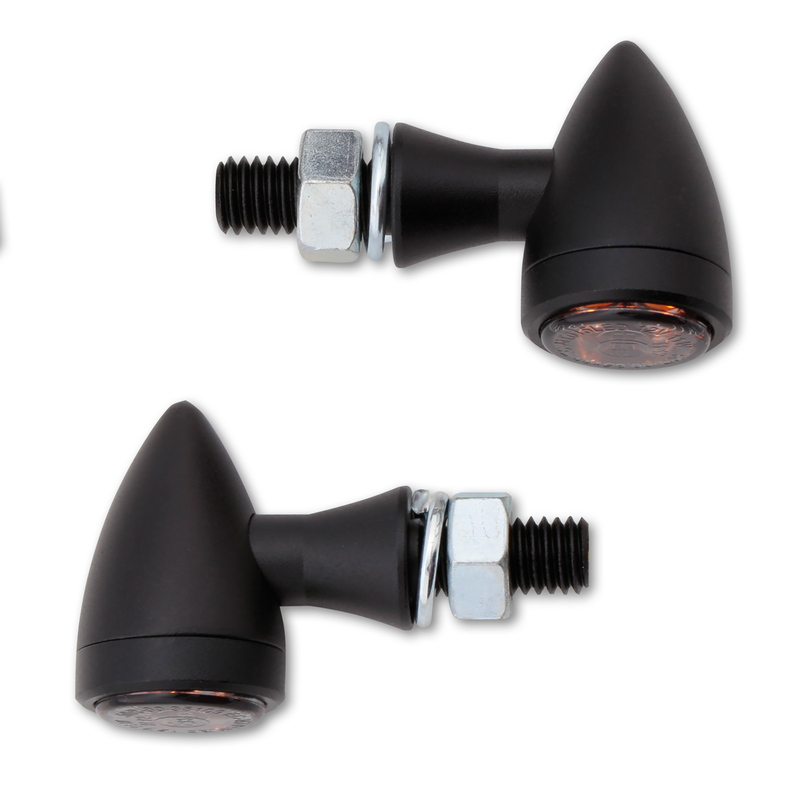 HIGHSIDER smart Sixteen Bullet LED Bakljus/Indikator Svart/Rök 3in1, E-godkänd (Par) Figur 5