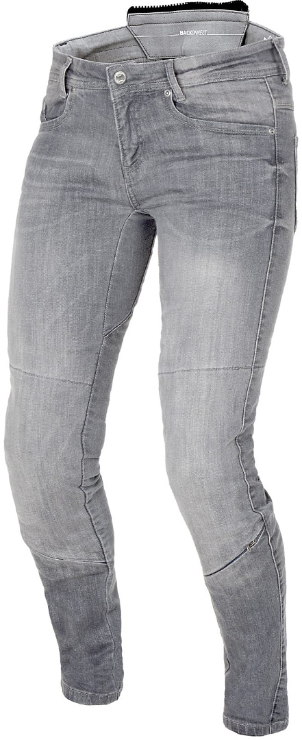 Macna Jenny Damen Motorrad Jeans hellgrau Kurz 30 Abbildung 1