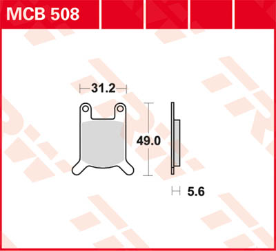 TRW Lucas Bremsbelag MCB508 Figur 1