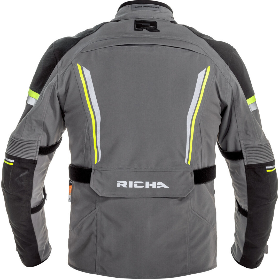 Richa Infinity 2 Pro Motorcycle Textile Jacket grey/black/yellow XL Figure 2