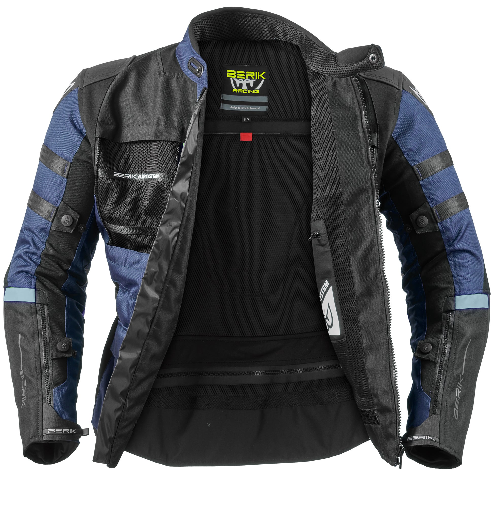 Berik Absolute Zero RX wasserdichte Motorrad Textiljacke schwarz/dunkelblau 60 Abbildung 3