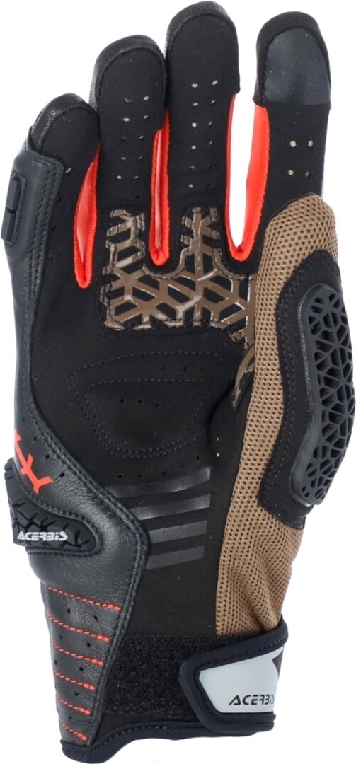 Acerbis Crossover Motorradhandschuhe bruin/oranje 2XL Figuur 3