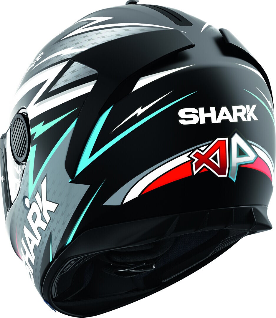 Shark Spartan Adrian Parassol Mat Casco nero/argento/rosso L (59/60) Figura 3