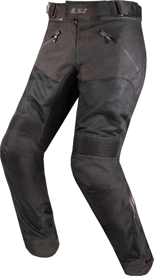 LS2 Vento Mesh Motorcycle Textile Pants black L Figure 1
