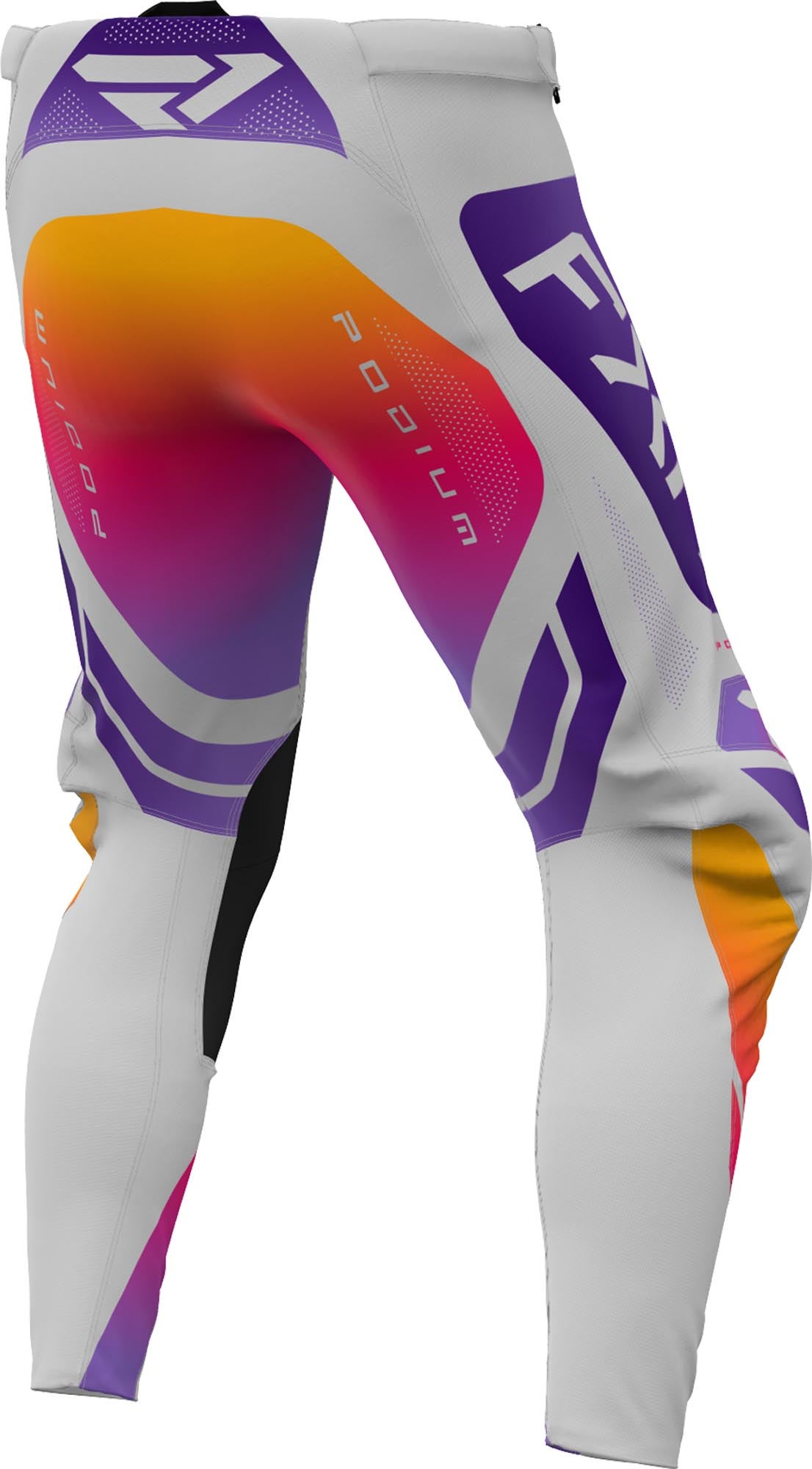 FXR Podium Logo Jugend Motocross Hose schwarz/grau/lila 28 Abbildung 2