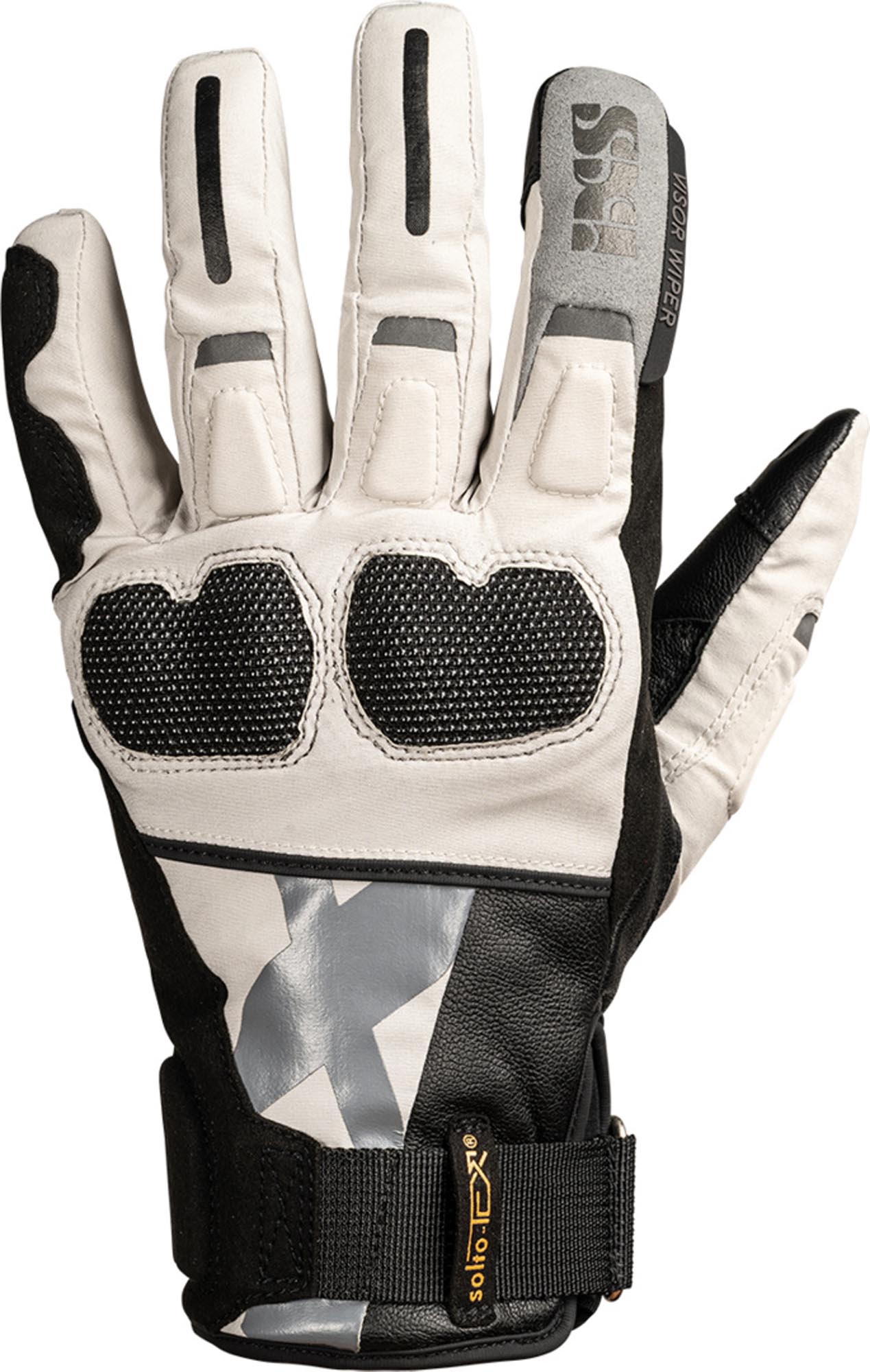 IXS Venture-STX-Z 1.0 wasserdichte Motorrad Handschuhe schwarz/hellgrau 5XL Abbildung 1