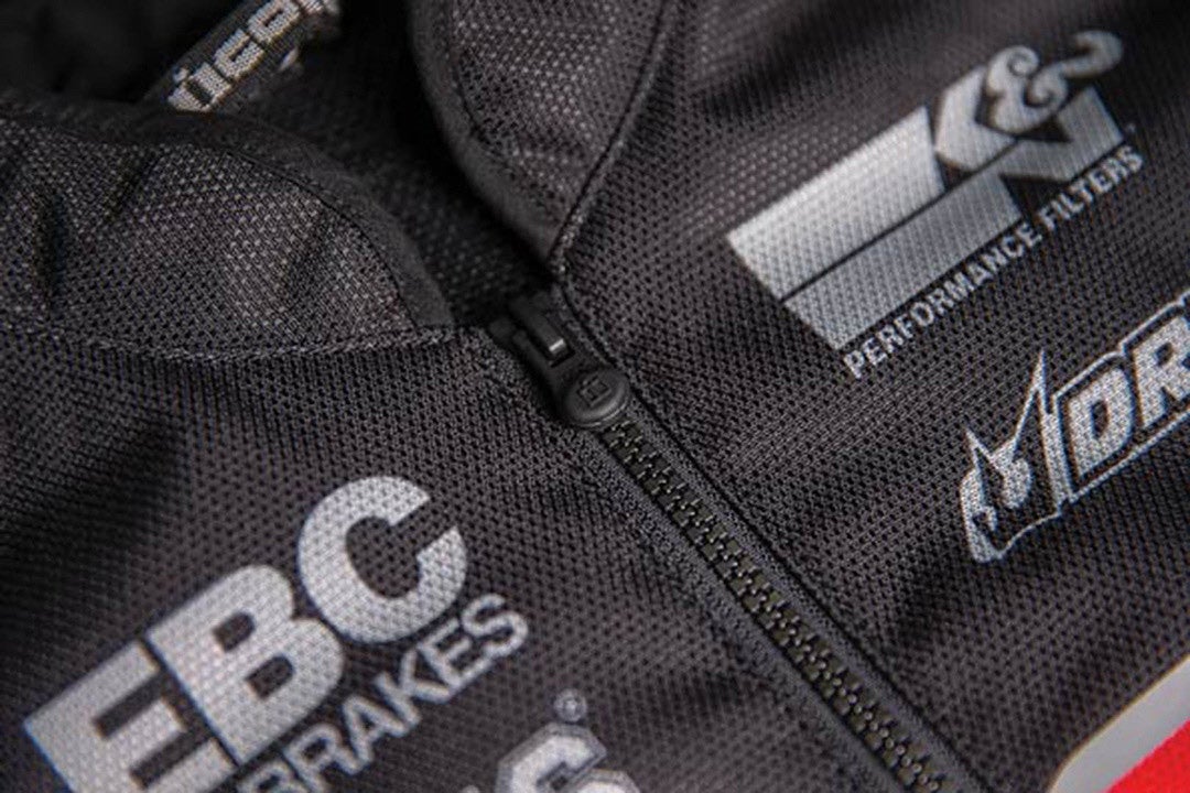Icon Hooligan Ultrabolt Motorrad Textiljacke schwarz/grau/rot 3XL Abbildung 25