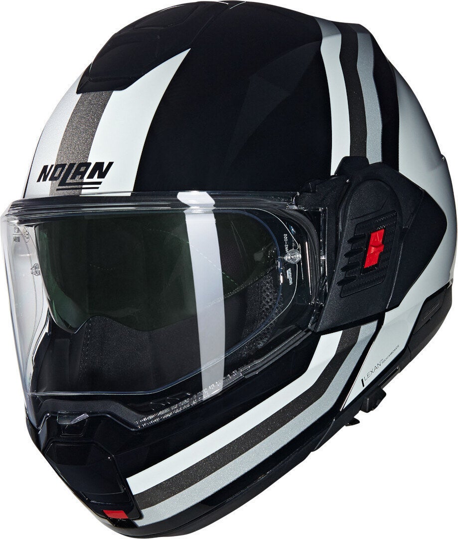 Nolan N120-1 Lineo N-Com Casco nero/bianco/argento S (56) Figura 1