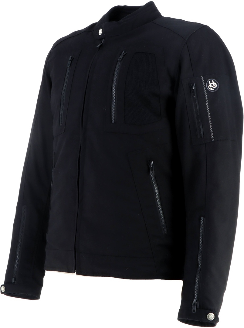Helstons Puma waterproof Motorcycle Textile Jacket black M Figure 8