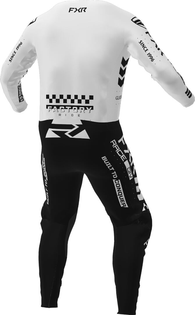 FXR Podium Gladiator 2023 Mládežnický motokrosový dres bílá/černá XL Obrázek 4