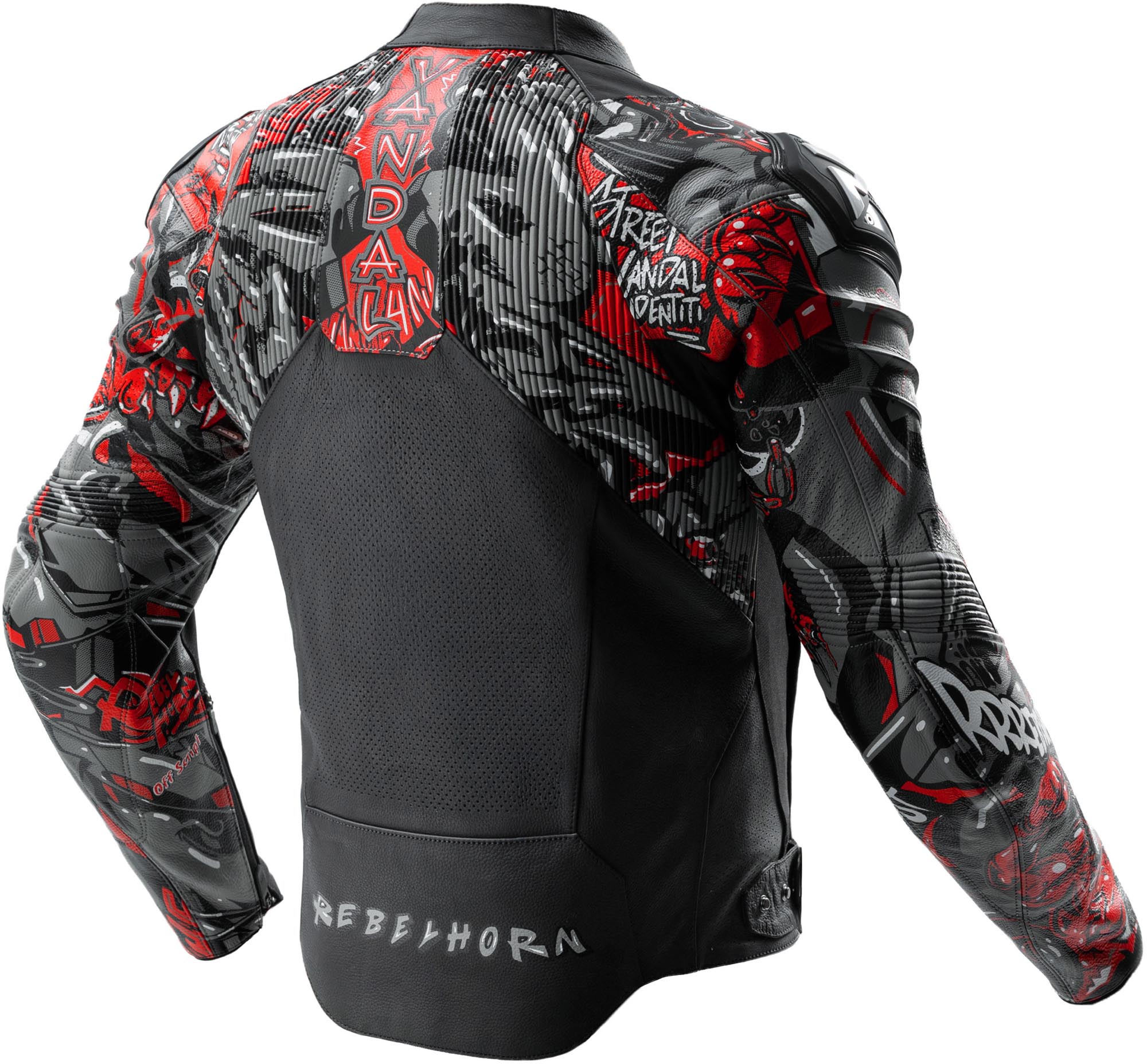 Side view of Rebelhorn Vandal 2 Cruze Motorcycle Leather Jacket