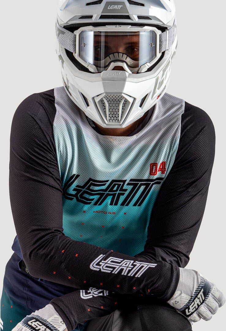 Leatt Moto 4.5 Lite Dámský motokrosový dres černá/modrá/bílá XL Obrázek 4