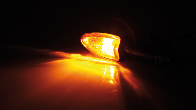 HIGHSIDER Corp indicator mini Smart Arrow Bulb Carbon / Lentilă portocaliu (pereche), față și spate Figura 6