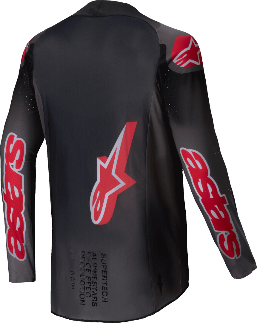 Alpinestars Supertech Lipan Motocross trøje grå/rød M Figur 2