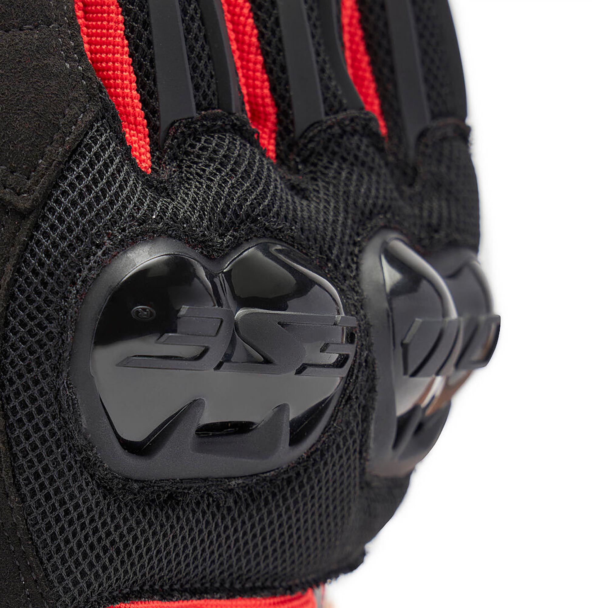 Dainese Mig 3 Air Tex 2.0 Motorcykelhandsker rød/sort L Figur 6