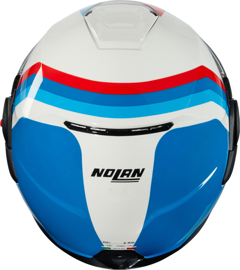 Nolan N120-1 Lineo N-Com Cască Alb/Albastru/Roșu L (60) Figura 4