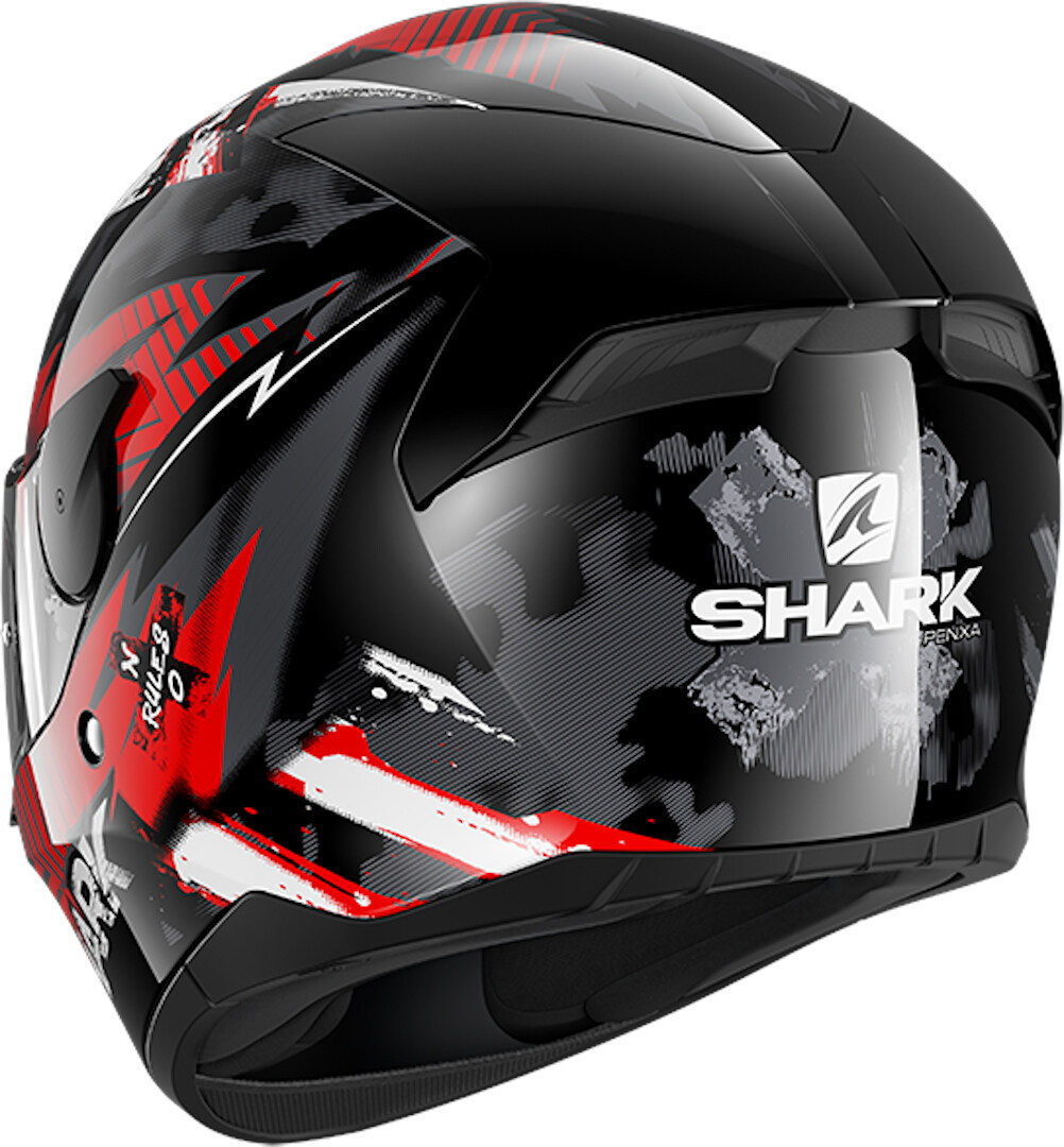 Shark D-Skwal 2 Penxa Hjälm svart/röd XS (53/54) Figur 5