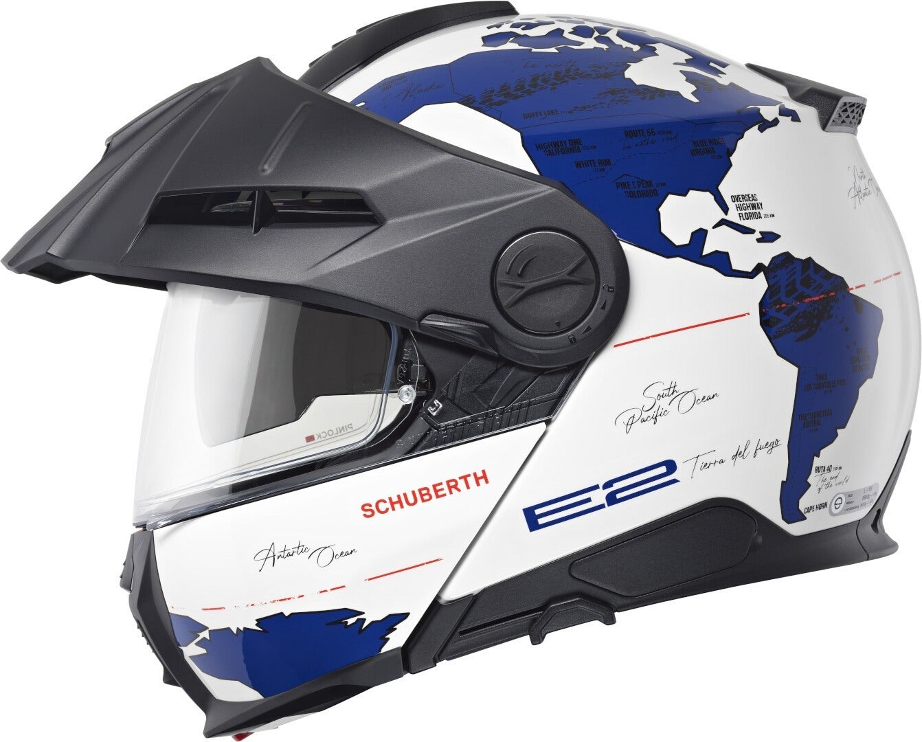 Schuberth E2 Atlas Helm weiß/blau XXL (63) Abbildung 4