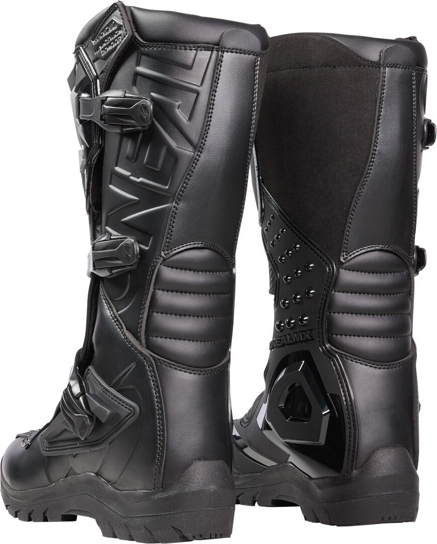Side view of Oneal RSX Adventure Black Motocross Boots