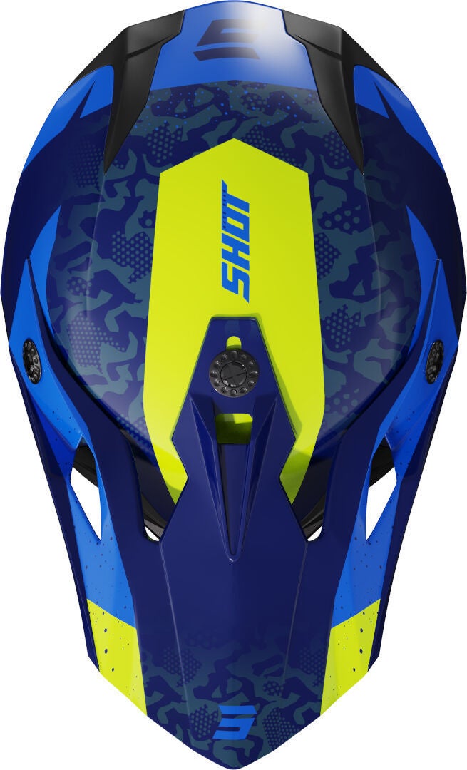 Shot Pulse Airfit Motocross Helmet blue/black/yellow XL (61/62) Figure 3