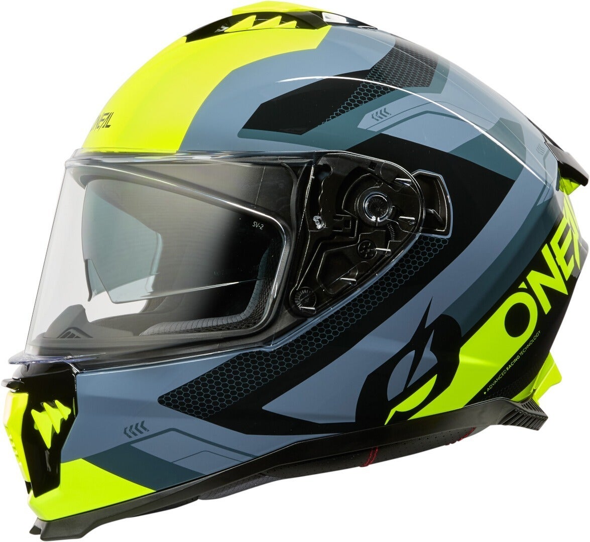 Oneal Challenger EXO V.25 Hjelm sort mat/grå/neon-gul S Figur 1