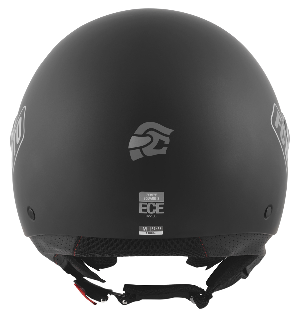 FC-Moto Square-RS Jet hjälm Svart matt/grå S Figur 5