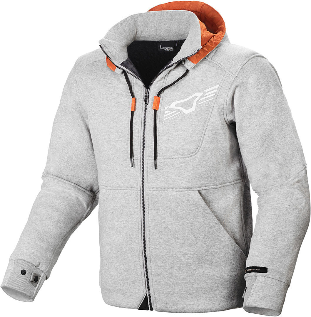 Macna District Motorrad Textiljacke lichtgrijs L Figuur 1