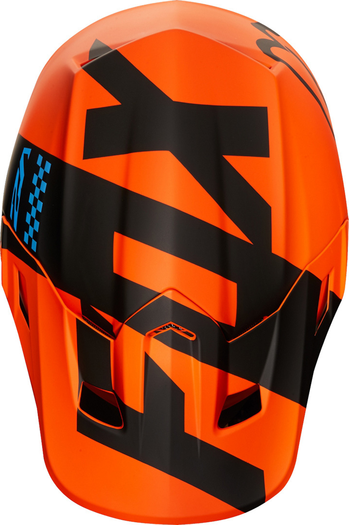 FOX V2 Master Capacete MX Laranja/Preto L (59/60) Figura 3