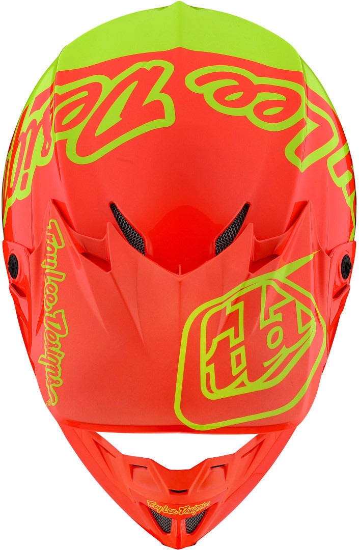 Troy Lee Designs SE4 Silhouette MIPS Motocross Helm orange/gelb M Abbildung 2
