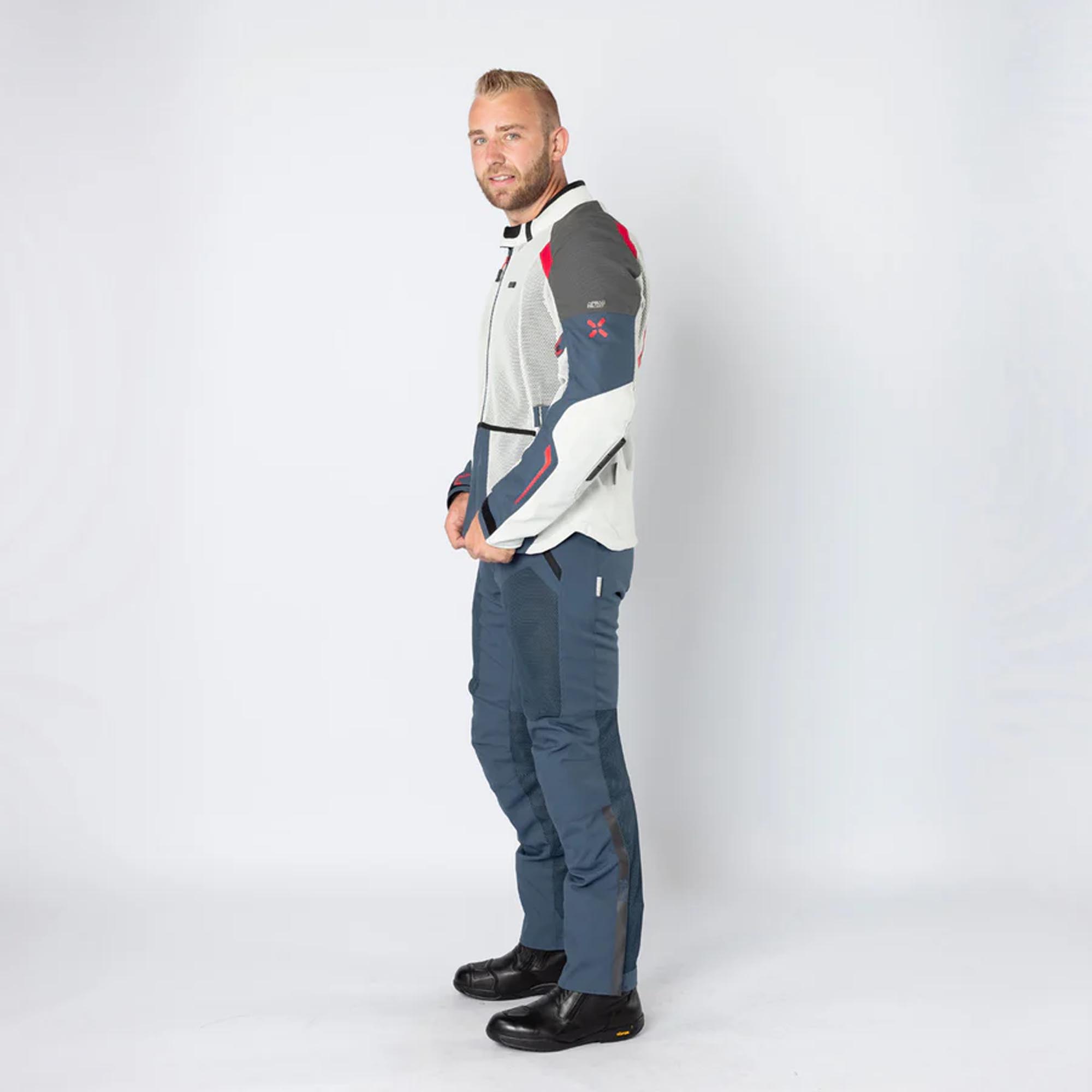 IXS Tourster-Big Air 1.0 Mesh Motorcycle Textile Jacket grey/blue/red/sand 5XL Figure 4