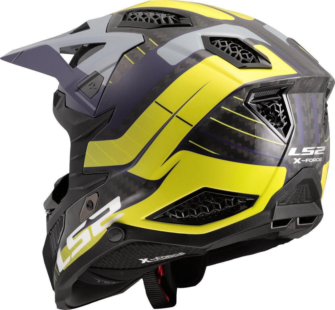 LS2 MX703 X-Force Galuo Carbon Motocross Helm gelb/grau M (57/58) Abbildung 3