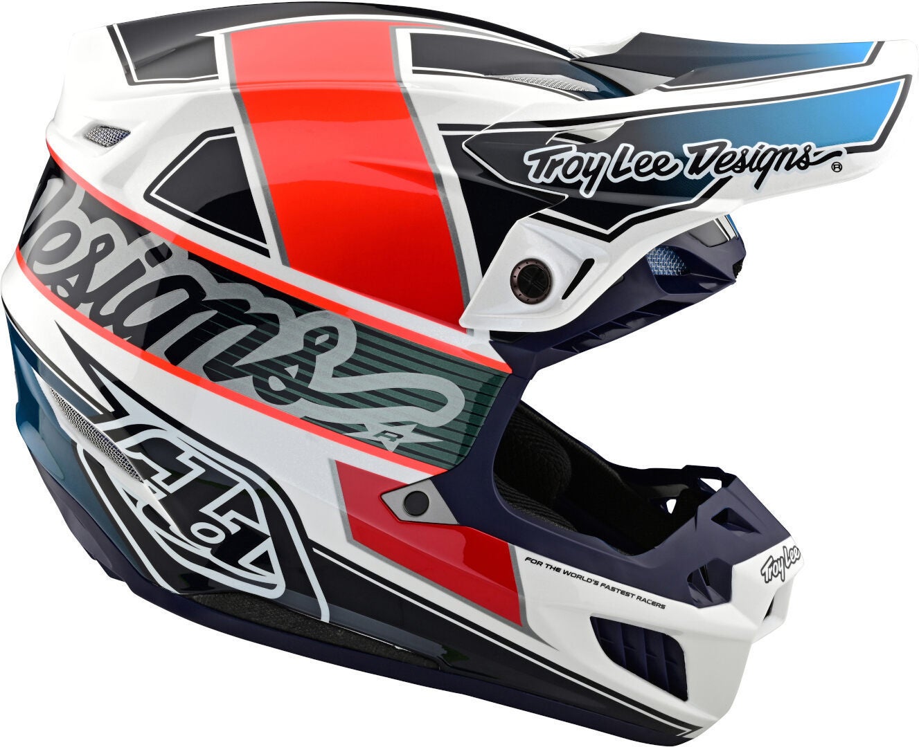 Troy Lee Designs SE5 Team MIPS Casco Motocross bianco/nero/rosso L (58/59) Figura 4