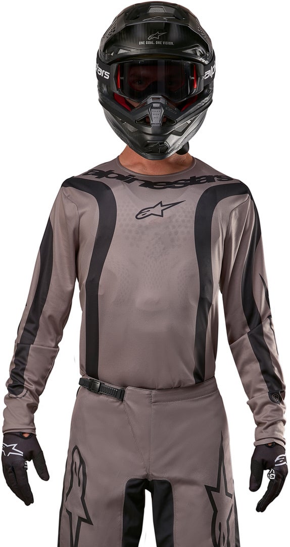 Alpinestars Fluid Lurv Motokrosový dres Hnědá/černá M Obrázek 5