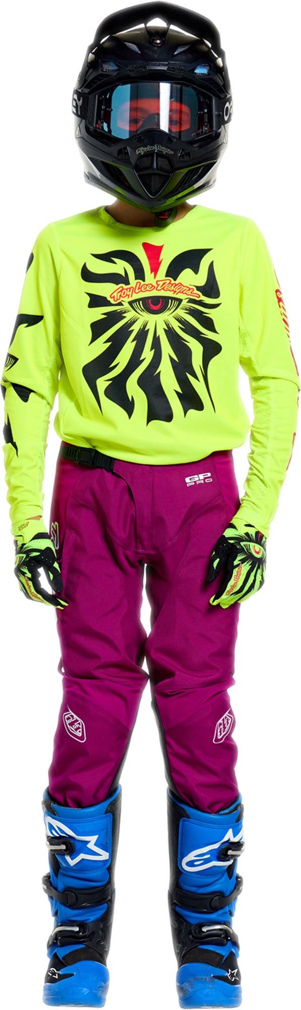Troy Lee Designs GP Pro Cyclops Jugend Motocross Jersey neon-gelb L Abbildung 3