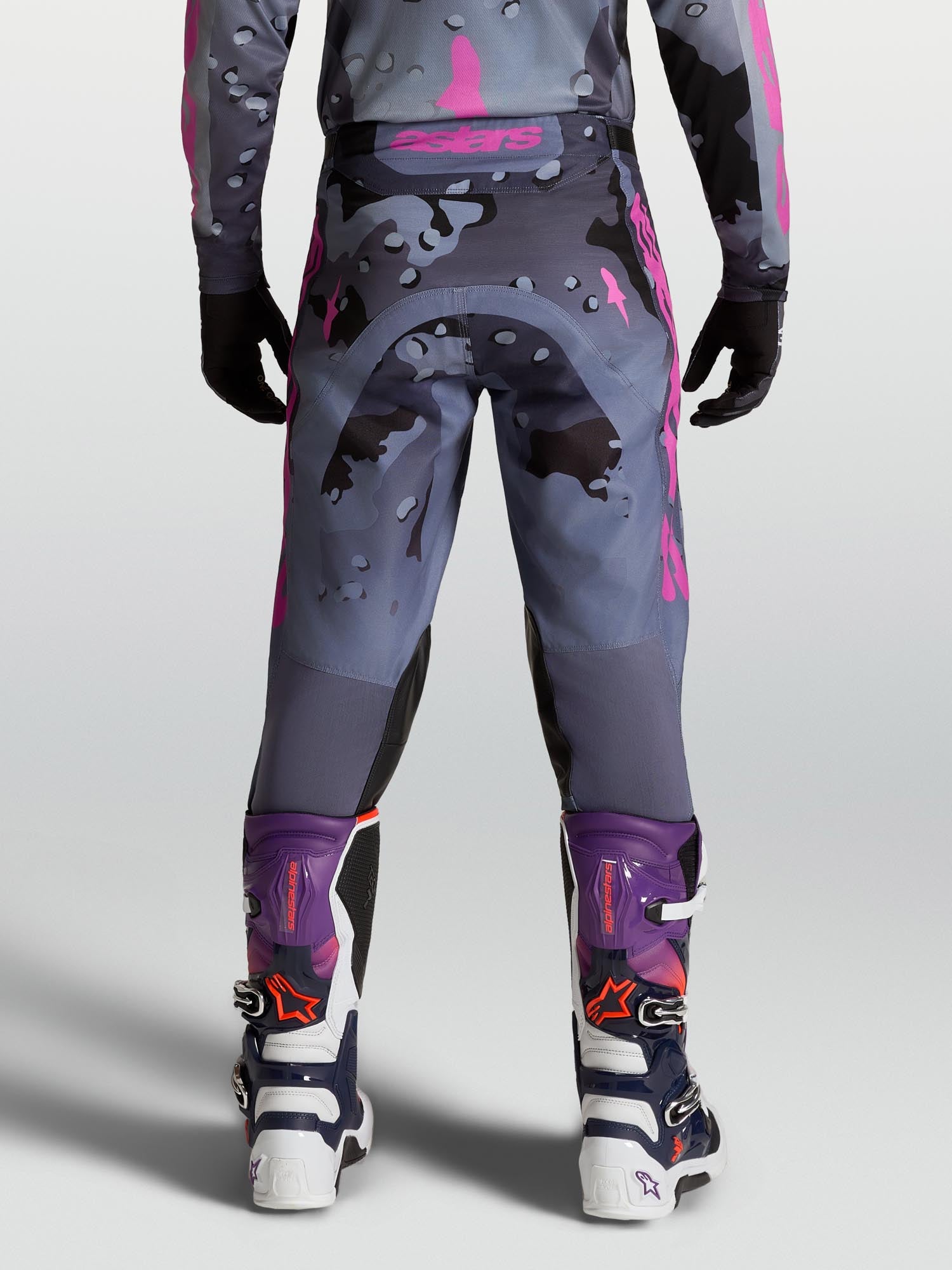 Alpinestars Racer Lone Motocross-housut harmaa/violetti 44 Kuva 11