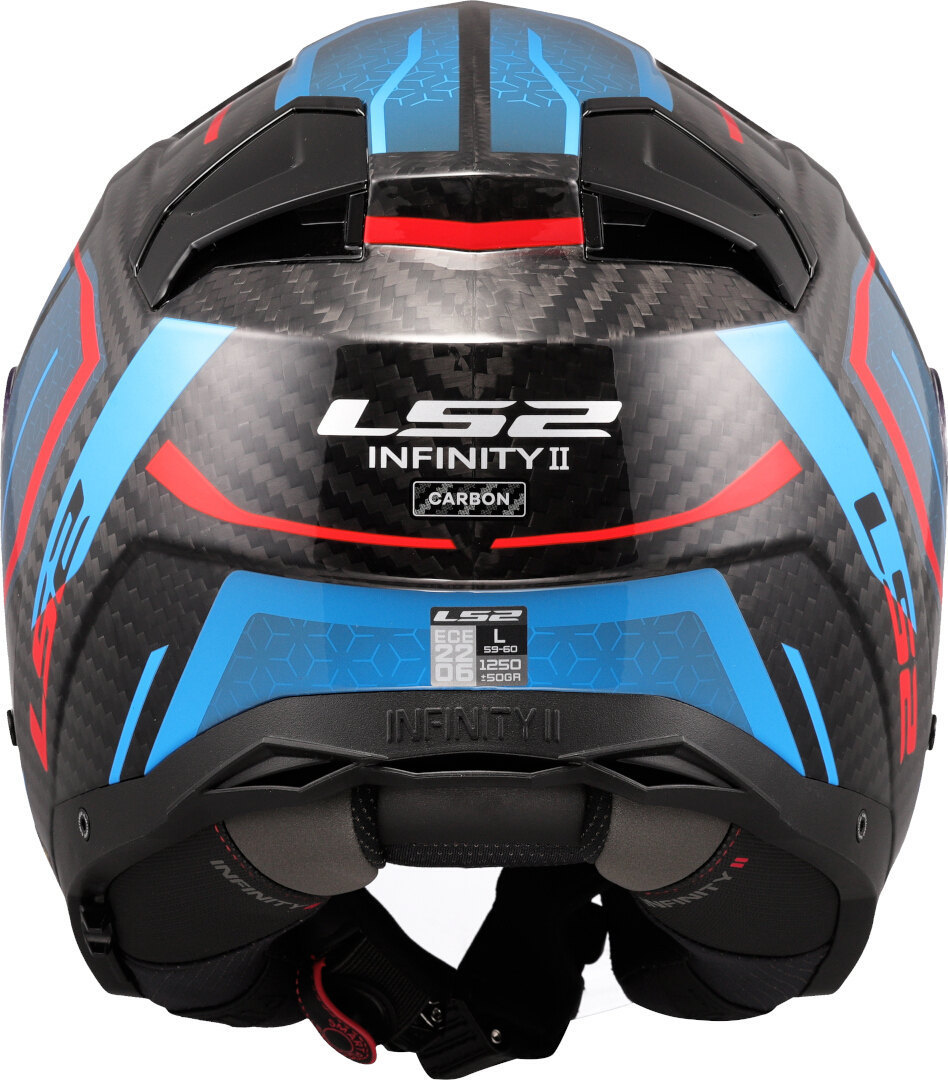 LS2 OF603 Infinity II Carbon Urus Jet Helmet carbon/blue/red L (59/60) Figure 4