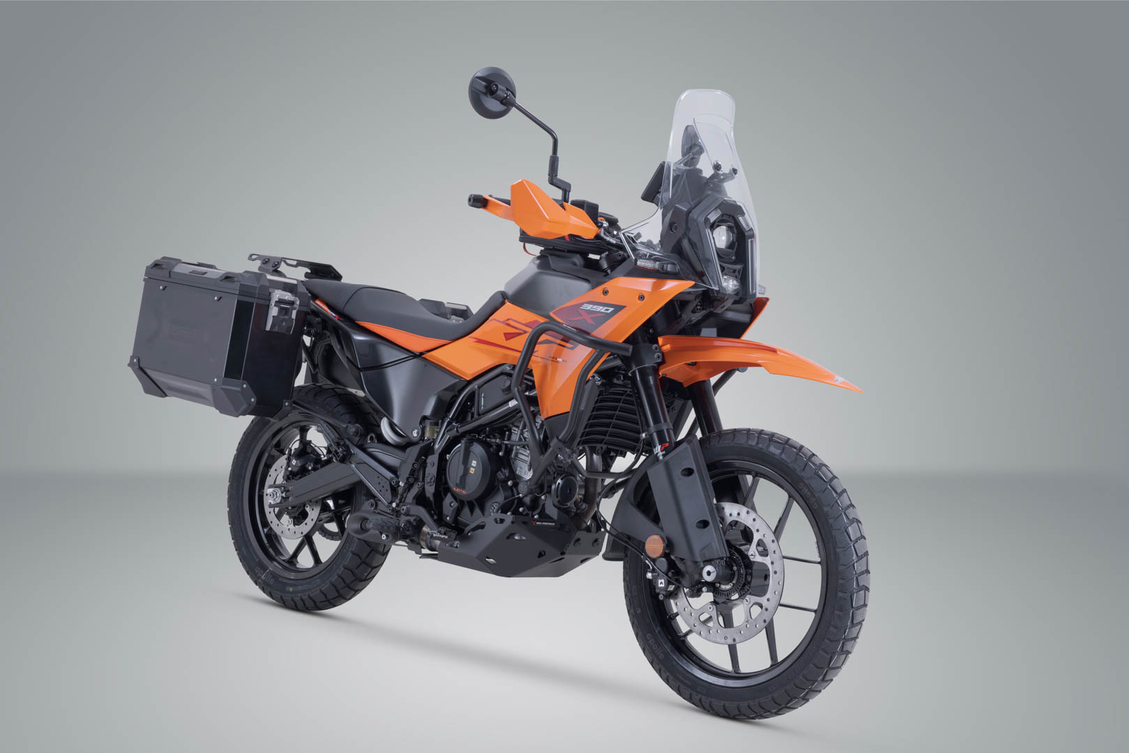 Sistem de carcasă din aluminiu SW-Motech TRAX ADV - Negru. 37/37 l. KTM 125 SMC R, 250 Adv, 390 Adv. Figura 2