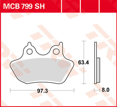 TRW Lucas Sinterbelag MCB799SH Figur 1