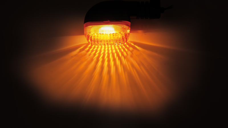 HIGHSIDER Smart Duc-Style Lampa Indikator Kropp Svart / Lins Orange (1st), Fram Vänster & Bak Höger Figur 7