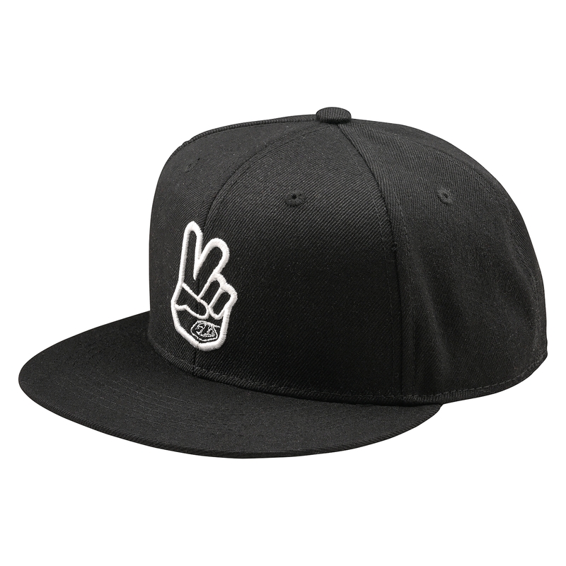 Troy Lee Designs Flat Bill Snapback Peace - Black Hat Figur 1