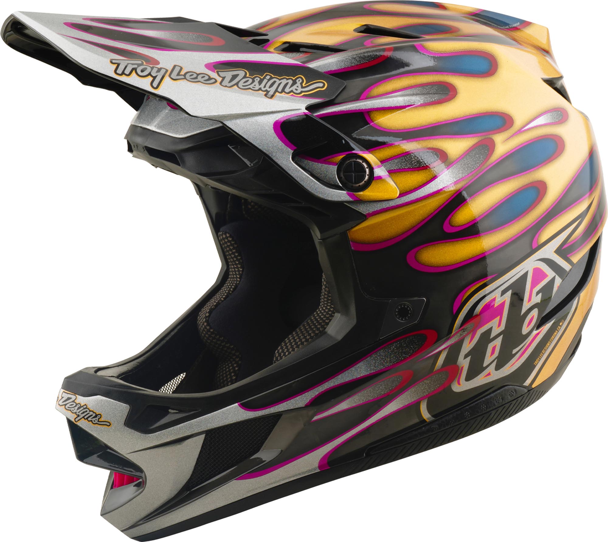 Troy Lee Designs D4 Carbon MIPS Overspray Capacete de Descida Artigo principal Figura 1