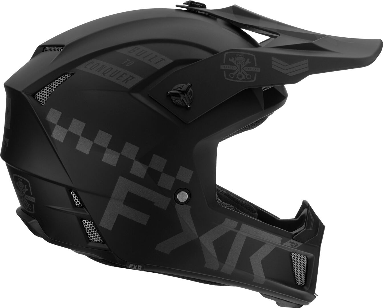 FXR Clutch Gladiator 2024 Casco da motocross nero M (57/58) Figura 3
