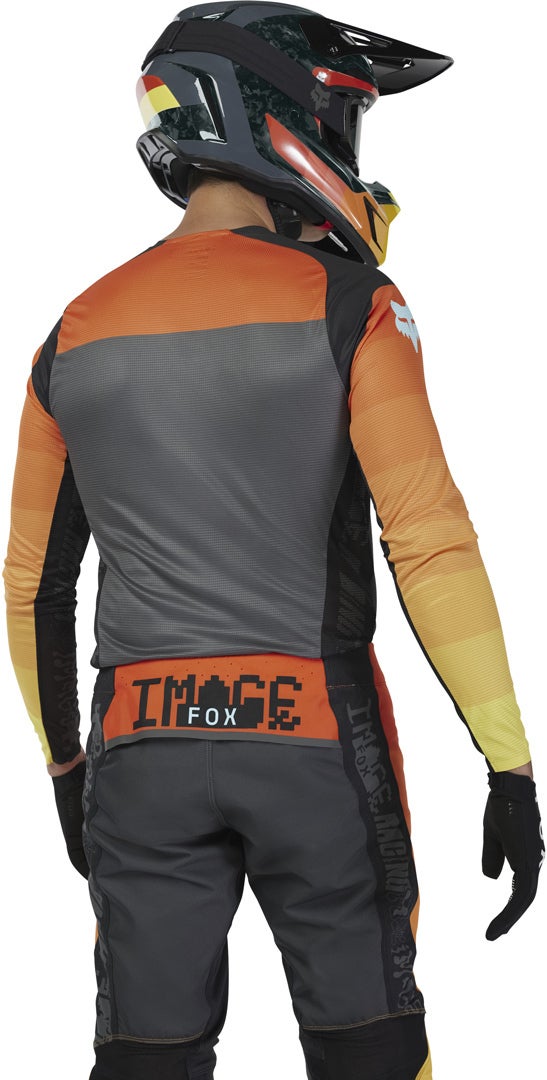 FOX Flexair Grid Motocross trøje sort/orange XXL Figur 5